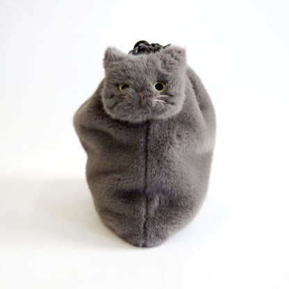 【WOVEN ウーヴン】エコファーねこ2WAYバッグ【ECO FUR NEKO 2WAY BAG】
