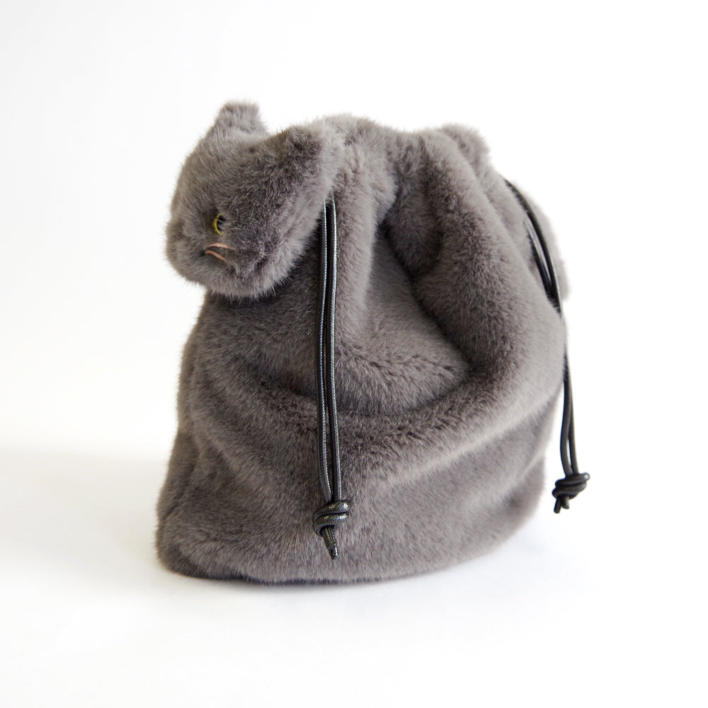 【WOVEN ウーヴン】エコファーねこ2WAYバッグ【ECO FUR NEKO 2WAY BAG】