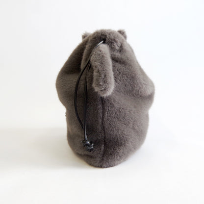 【WOVEN ウーヴン】エコファーねこ2WAYバッグ【ECO FUR NEKO 2WAY BAG】