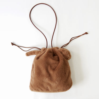 【売上の一部を寄付｜保護犬猫支援】【WOVEN ウーヴン】エコファーねこ2WAYバッグ【ECO FUR NEKO 2WAY BAG】