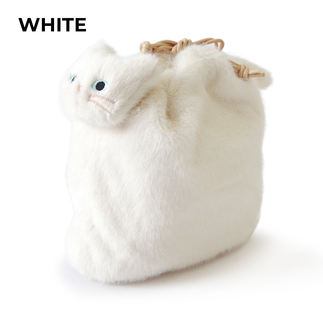 【売上の一部を寄付｜保護犬猫支援】【WOVEN ウーヴン】エコファーねこ2WAYバッグ【ECO FUR NEKO 2WAY BAG】