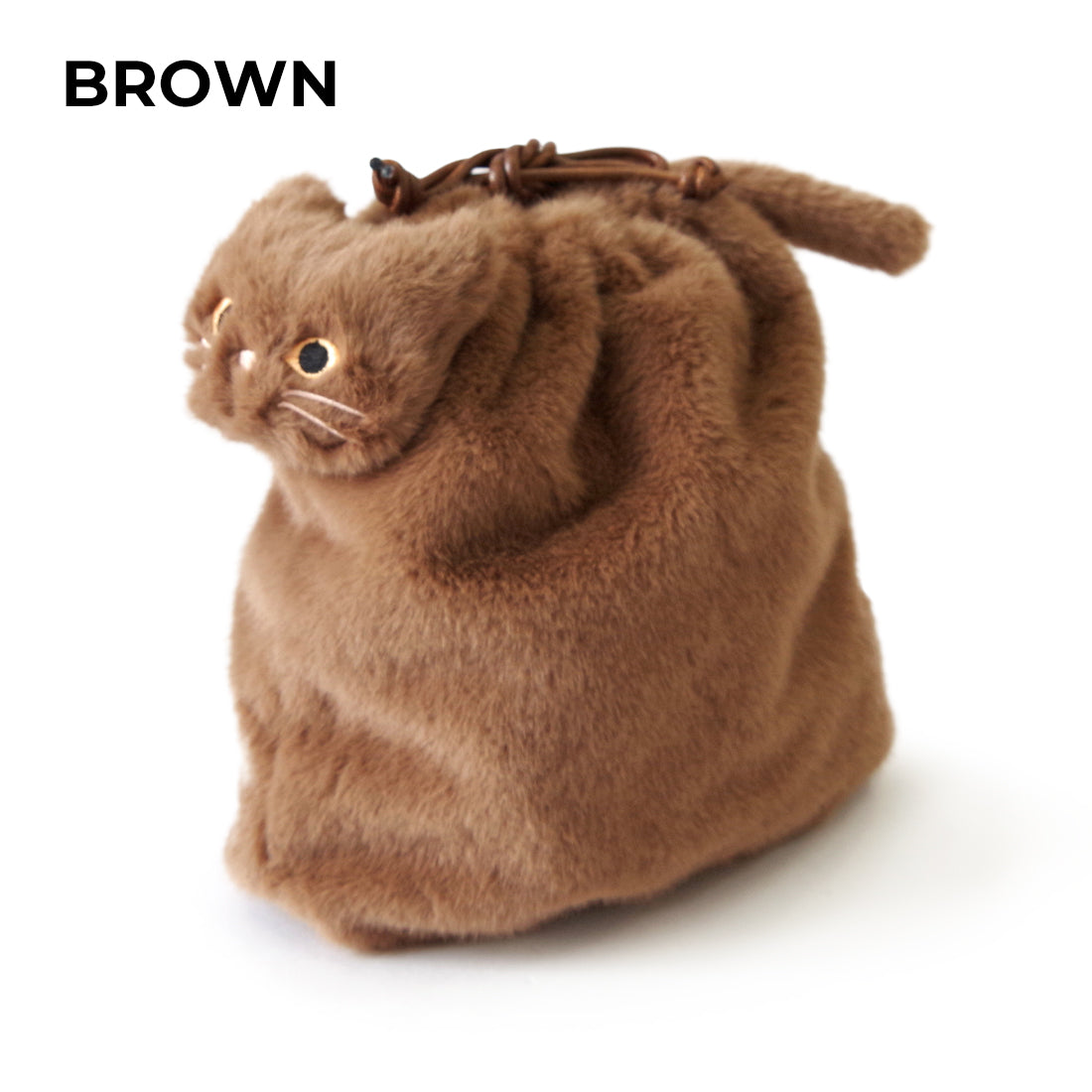 【売上の一部を寄付｜保護犬猫支援】【WOVEN ウーヴン】エコファーねこ2WAYバッグ【ECO FUR NEKO 2WAY BAG】