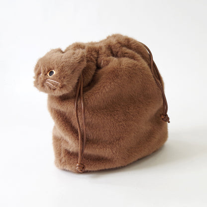 【売上の一部を寄付｜保護犬猫支援】【WOVEN ウーヴン】エコファーねこ2WAYバッグ【ECO FUR NEKO 2WAY BAG】