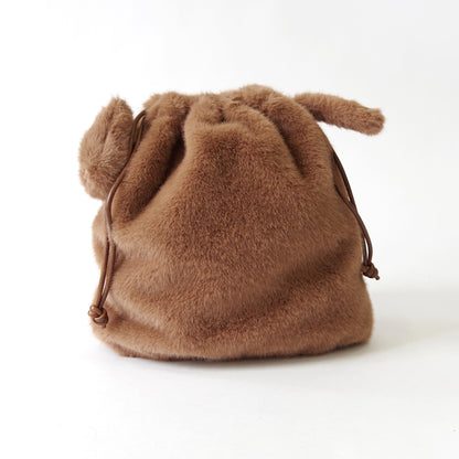 【売上の一部を寄付｜保護犬猫支援】【WOVEN ウーヴン】エコファーねこ2WAYバッグ【ECO FUR NEKO 2WAY BAG】
