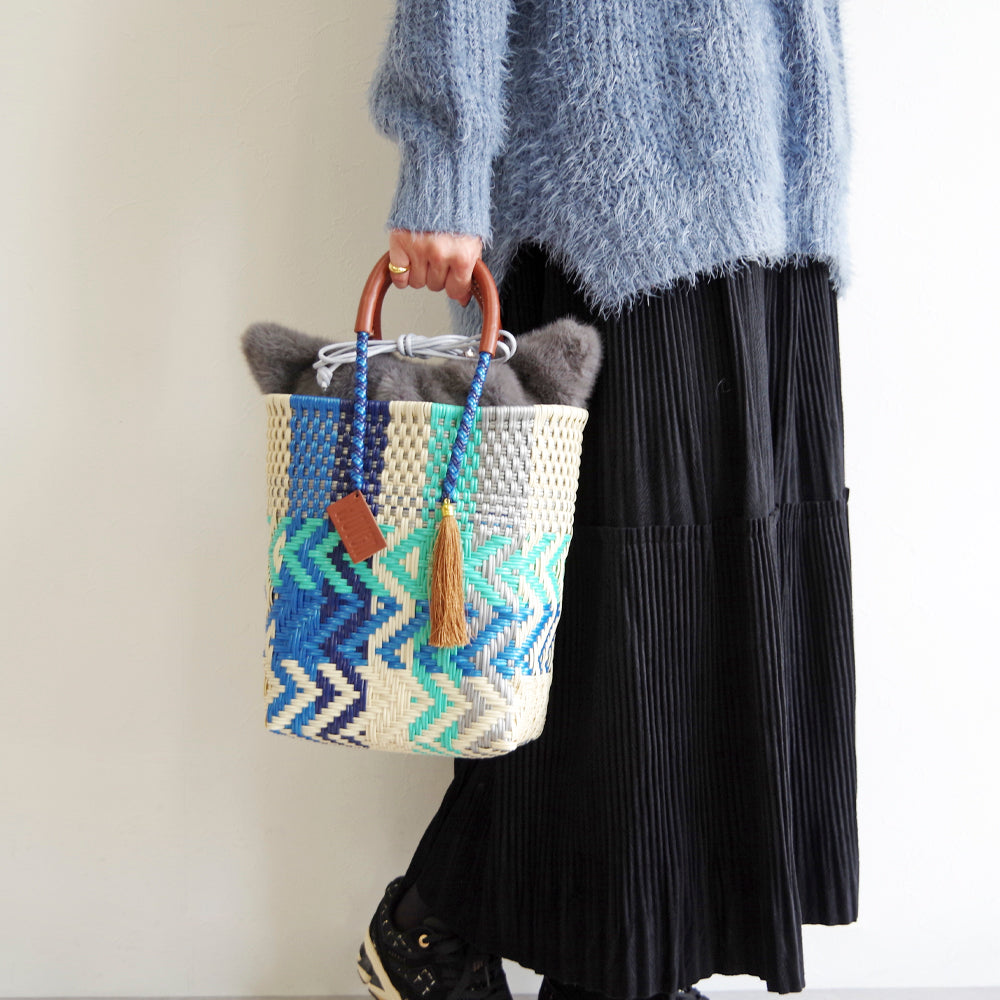 【売上の一部を寄付｜保護犬猫支援】WOVEN ウーヴン 【ECO FUR NEKO FACE BAG】 エコファーねこ2WAYバッグ