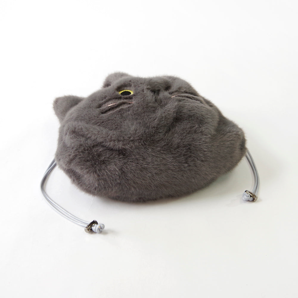 【売上の一部を寄付｜保護犬猫支援】WOVEN ウーヴン 【ECO FUR NEKO FACE BAG】 エコファーねこ2WAYバッグ