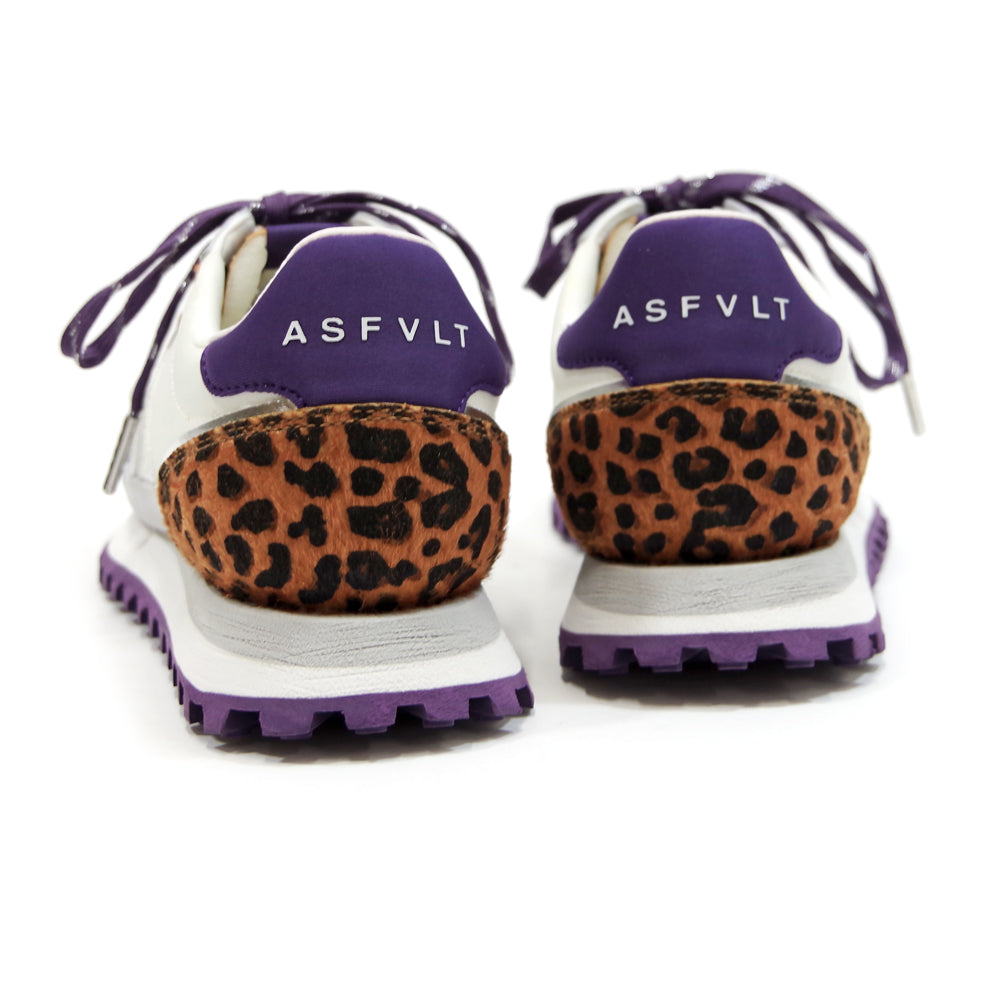 【特典付き】【ASFVLT アスファルト】【GATE】WHITE SILVER LEOPARD PONY HAIR DK PURPLE【GAT049】