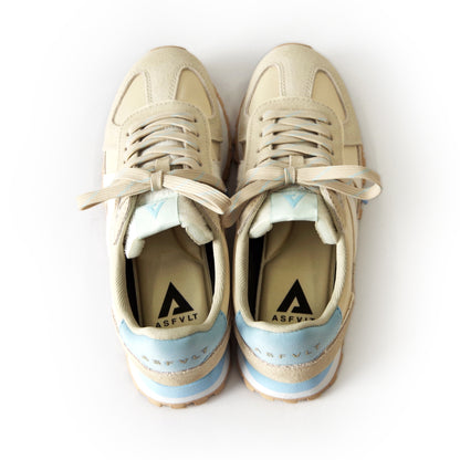 【ASFVLT アスファルト】【GATE】OFF WHITE BEIGE PONY HAIR BLUE【GAT101】