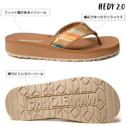 【MINNETONKA ミネトンカ】 HEDY 2.0 ヘディ【535023 535264 535466 535982】 トングサンダル ビーチサンダル