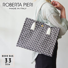 画像をギャラリービューアに読み込む, 【ROBERTA PIERI ロベルタピエリ】 KAGO カゴ BOOK BAG 33 ブックバッグ イタリア製 スクエア トートバッグ【正規品】
