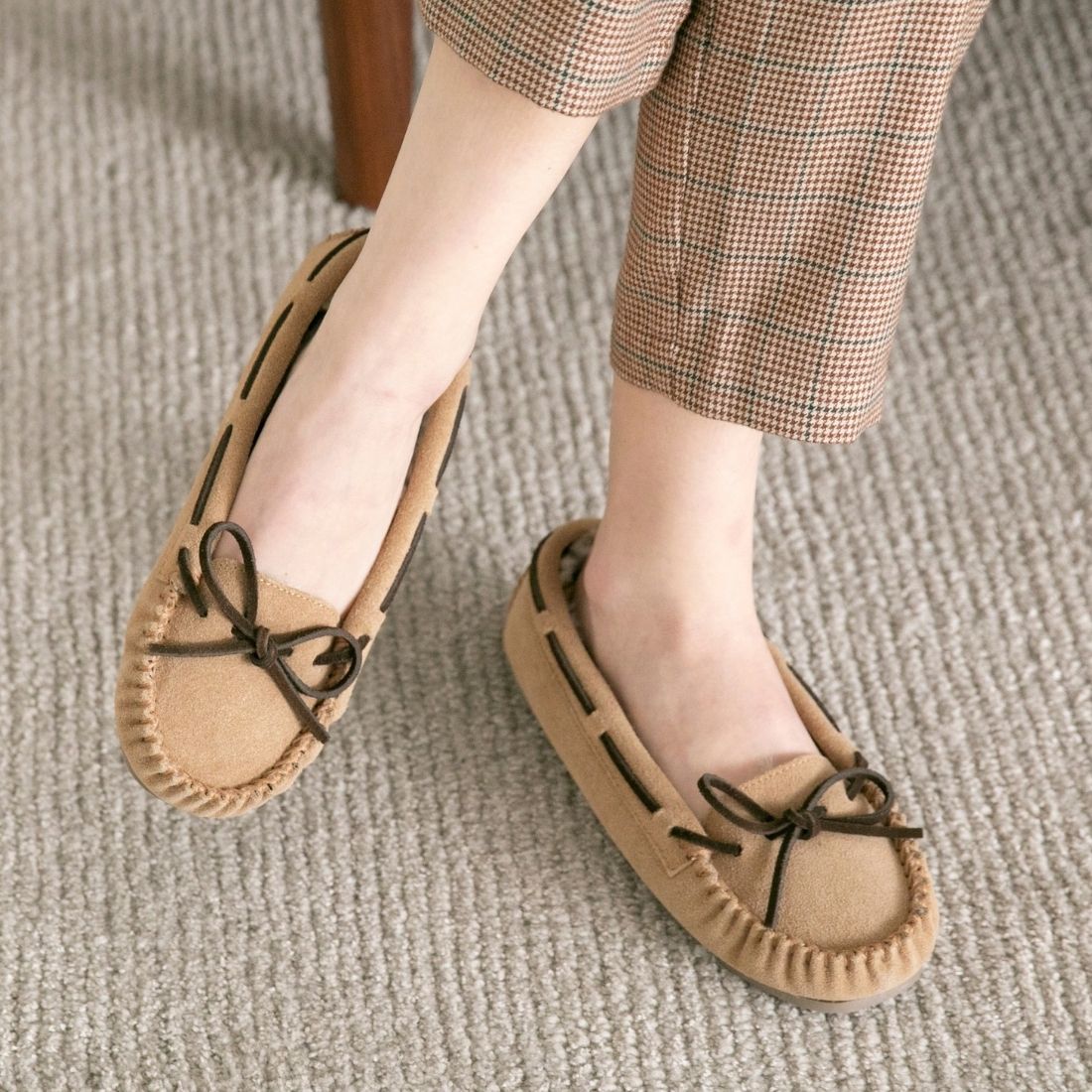 【ミネトンカ MINNETONKA】 正規販売代理店 正規品 キミー  【KIMMY】 モカシン ファー