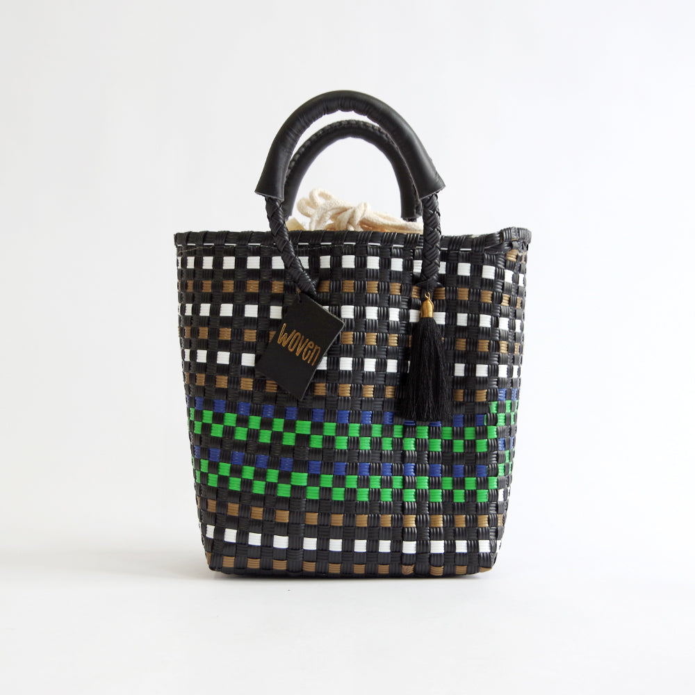 【WOVEN ウーヴン】ミニトートバッグ メキシコ製 バスケットバッグ メルカドバッグ