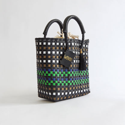 【WOVEN ウーヴン】ミニトートバッグ メキシコ製 バスケットバッグ メルカドバッグ