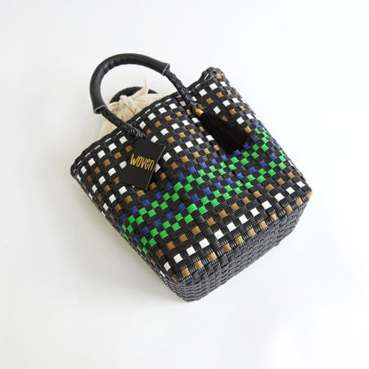 【WOVEN ウーヴン】ミニトートバッグ メキシコ製 バスケットバッグ メルカドバッグ