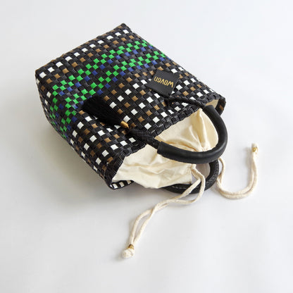 【WOVEN ウーヴン】ミニトートバッグ メキシコ製 バスケットバッグ メルカドバッグ
