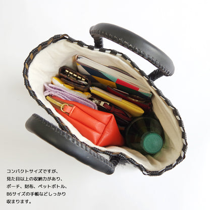 【WOVEN ウーヴン】ミニトートバッグ メキシコ製 バスケットバッグ メルカドバッグ