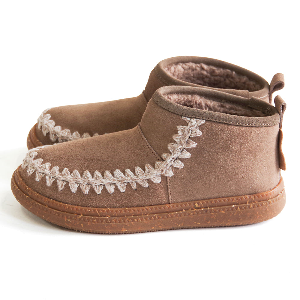 【特典付き】【MINNETONKA ミネトンカ】正規販売代理店 正規品 【24M07】 ニットステッチボアブーツ