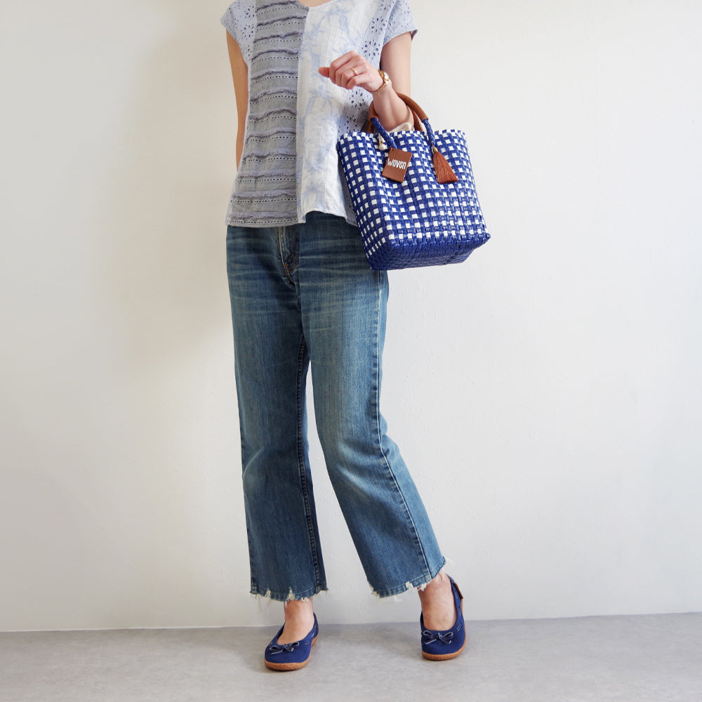 【WOVEN ウーヴン】ミニトートバッグ メキシコ製 バスケットバッグ メルカドバッグ