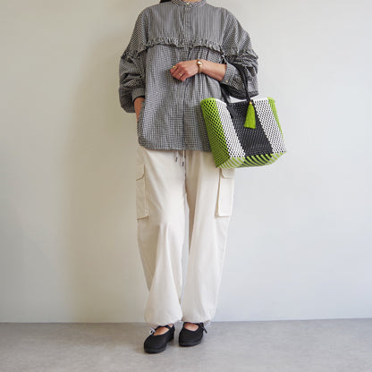 【WOVEN ウーヴン】メルカドバッグ スモール 【MERCADO BAG SMALL】 メキシコ製 カゴバッグ