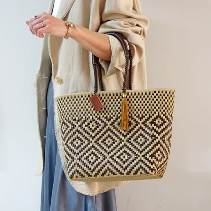 【WOVEN ウーヴン】メルカドバッグ スモール 【MERCADO BAG SMALL】 メキシコ製 カゴバッグ