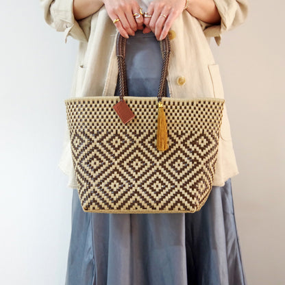 【WOVEN ウーヴン】メルカドバッグ スモール 【MERCADO BAG SMALL】 メキシコ製 カゴバッグ