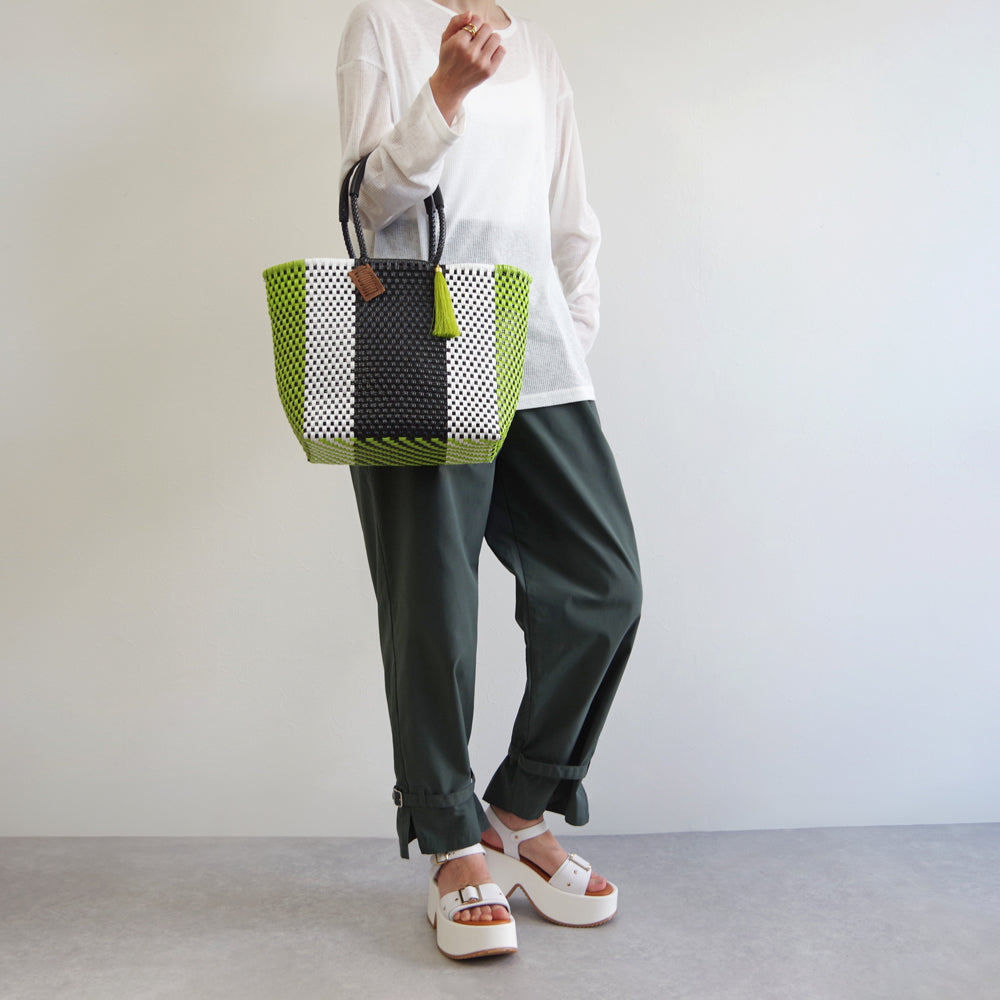 【WOVEN ウーヴン】メルカドバッグ スモール 【MERCADO BAG SMALL】 メキシコ製 カゴバッグ