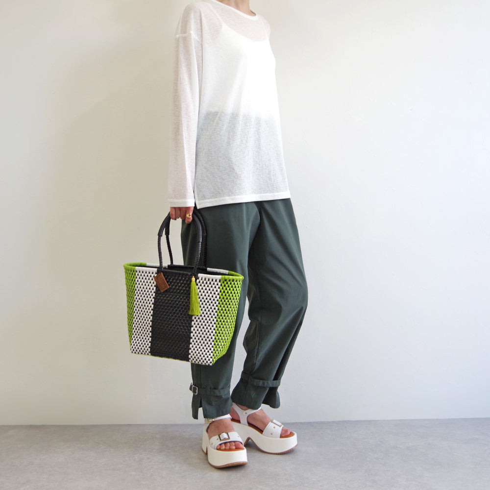 【WOVEN ウーヴン】メルカドバッグ スモール 【MERCADO BAG SMALL】 メキシコ製 カゴバッグ