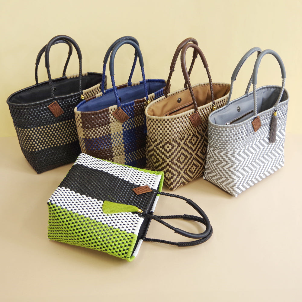 【WOVEN ウーヴン】メルカドバッグ スモール 【MERCADO BAG SMALL】 メキシコ製 カゴバッグ