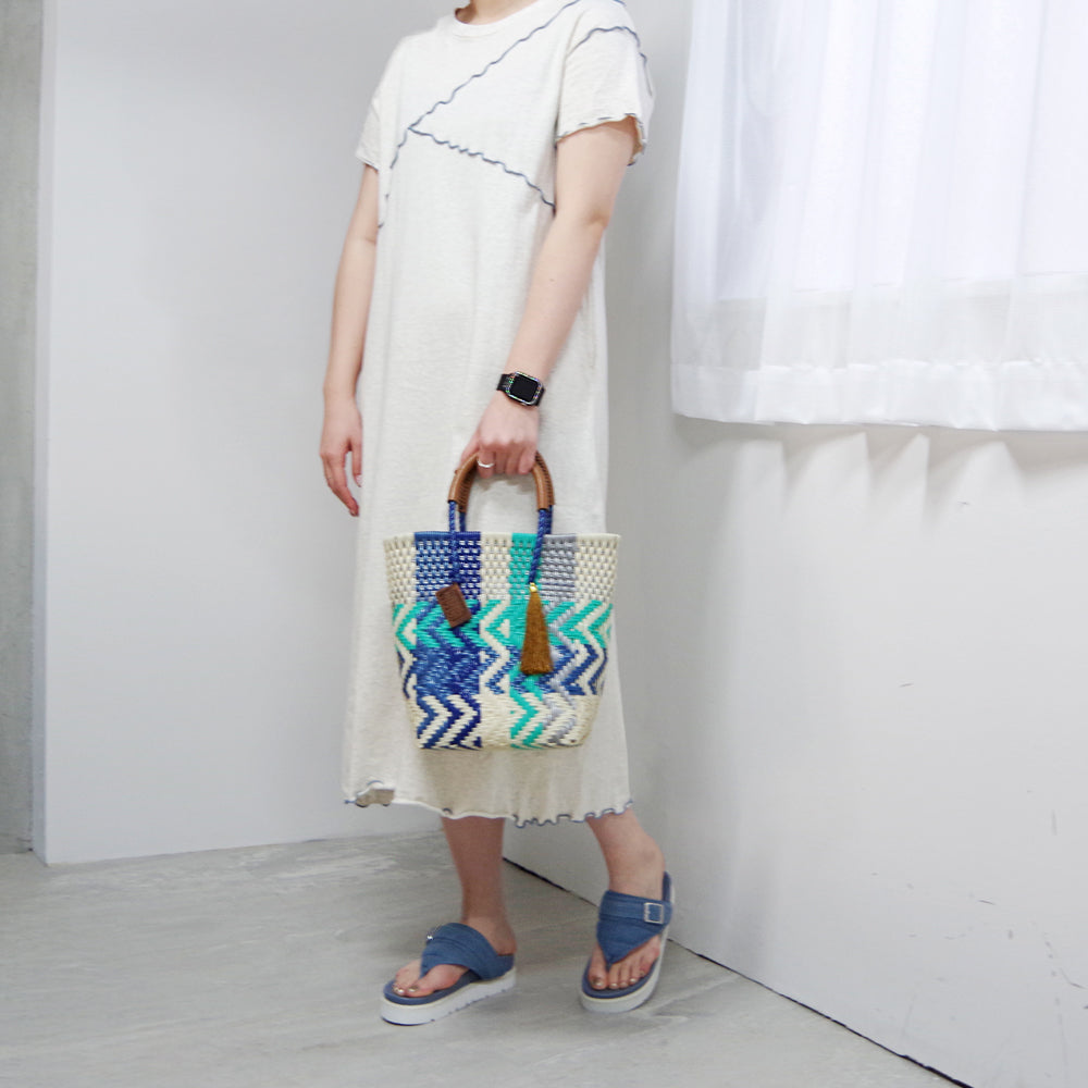 【WOVEN ウーヴン】メルカドバッグ ミニトート【MERCADO BAG MINI TOTE】 メキシコ製 カゴバッグ