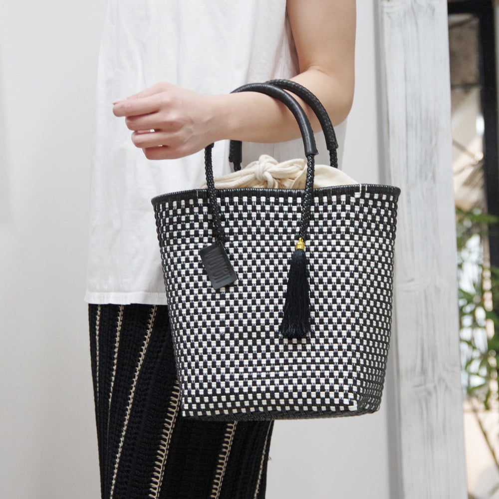 【WOVEN ウーヴン】メルカドバッグ ミニトート【MERCADO BAG MINI TOTE】 メキシコ製 カゴバッグ
