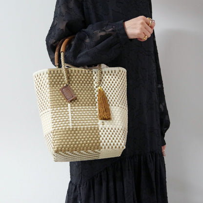 【WOVEN ウーヴン】メルカドバッグ ミニトート【MERCADO BAG MINI TOTE】 メキシコ製 カゴバッグ
