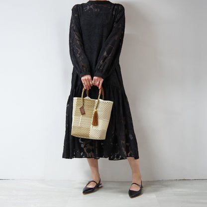 【WOVEN ウーヴン】メルカドバッグ ミニトート【MERCADO BAG MINI TOTE】 メキシコ製 カゴバッグ