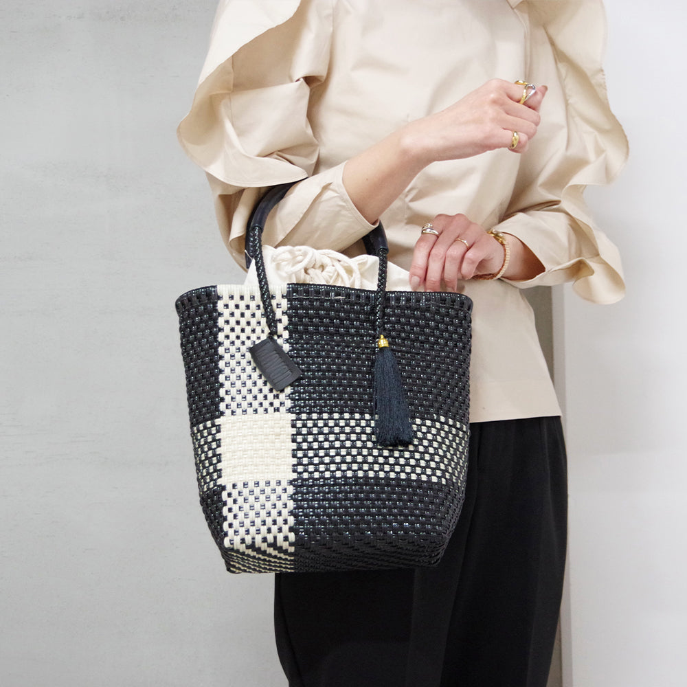 【WOVEN ウーヴン】メルカドバッグ ミニトート【MERCADO BAG MINI TOTE】 メキシコ製 カゴバッグ