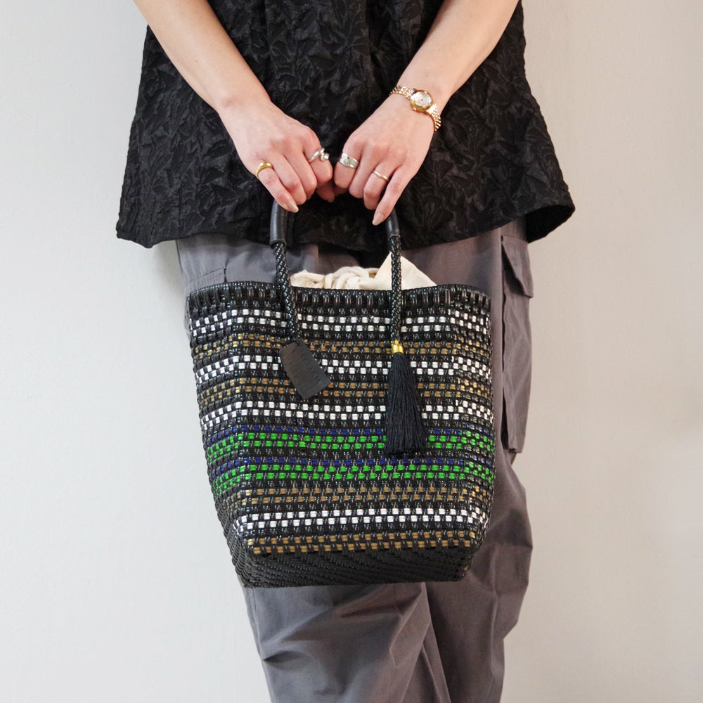 【WOVEN ウーヴン】メルカドバッグ ミニトート【MERCADO BAG MINI TOTE】 メキシコ製 カゴバッグ