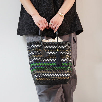 【WOVEN ウーヴン】メルカドバッグ ミニトート【MERCADO BAG MINI TOTE】 メキシコ製 カゴバッグ