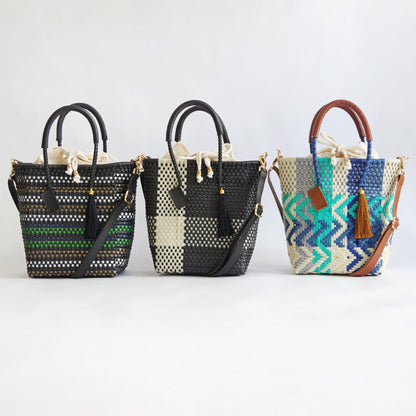 【WOVEN ウーヴン】メルカドバッグ ミニショルダートート【MERCADO BAG MINI SHOULDER TOTE】 メキシコ製 カゴバッグ ショルダーバッグ