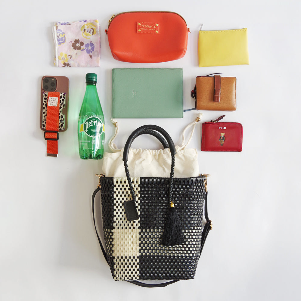 【WOVEN ウーヴン】メルカドバッグ ミニショルダートート【MERCADO BAG MINI SHOULDER TOTE】 メキシコ製 カゴバッグ ショルダーバッグ