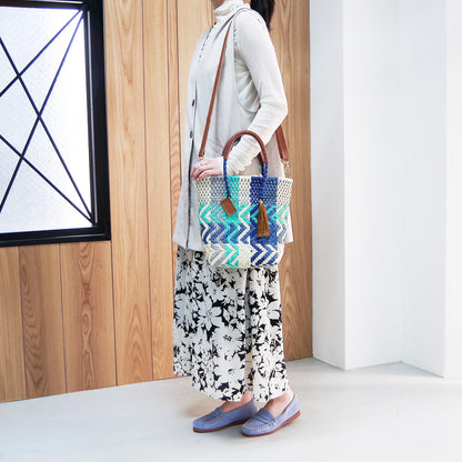 【WOVEN ウーヴン】メルカドバッグ ミニショルダートート【MERCADO BAG MINI SHOULDER TOTE】 メキシコ製 カゴバッグ ショルダーバッグ