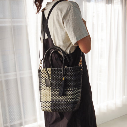 【WOVEN ウーヴン】メルカドバッグ ミニショルダートート【MERCADO BAG MINI SHOULDER TOTE】 メキシコ製 カゴバッグ ショルダーバッグ
