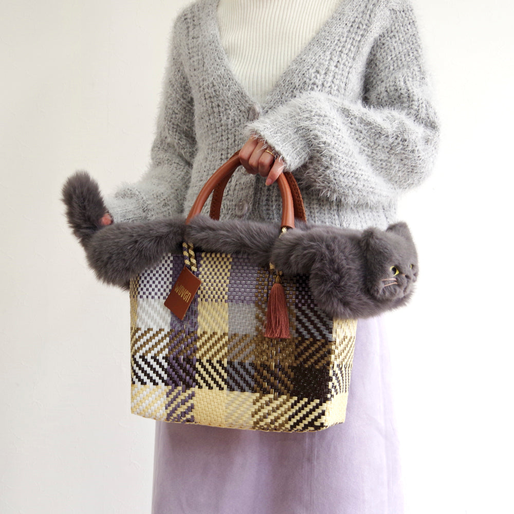 【売上の一部を寄付｜保護犬猫支援】WOVEN ウーヴン【ECO FUR NEKO FLAP COVER】 エコファー猫フラップカバー