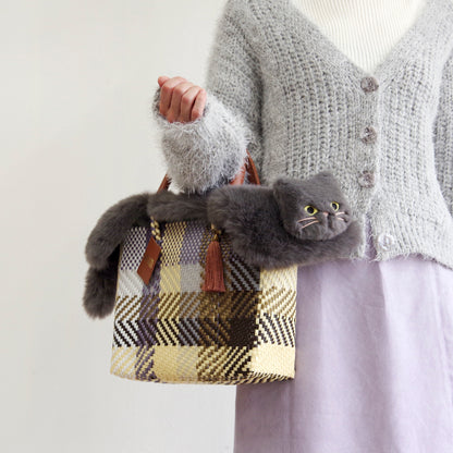 【売上の一部を寄付｜保護犬猫支援】WOVEN ウーヴン【ECO FUR NEKO FLAP COVER】 エコファー猫フラップカバー