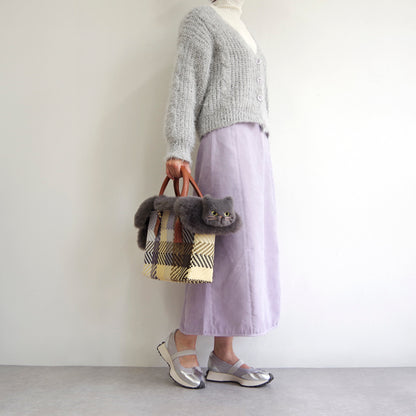 【売上の一部を寄付｜保護犬猫支援】WOVEN ウーヴン【ECO FUR NEKO FLAP COVER】 エコファー猫フラップカバー