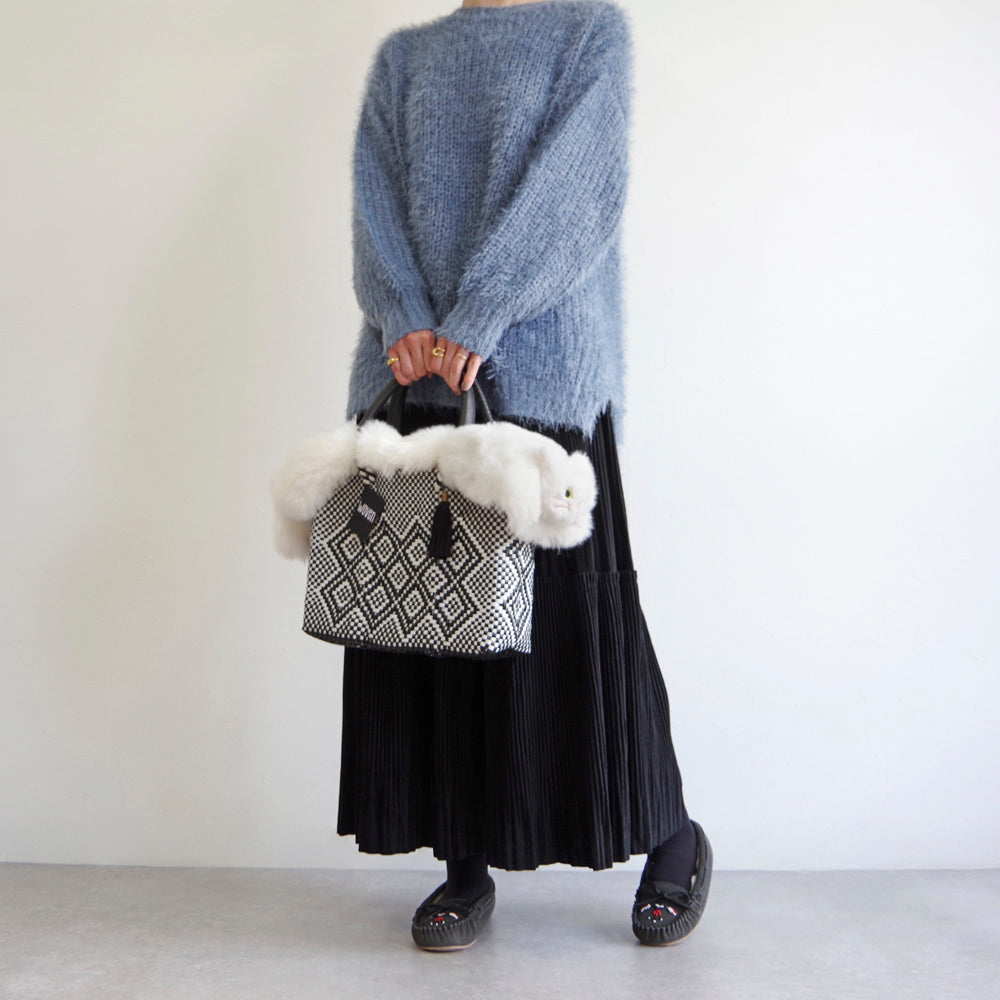 【売上の一部を寄付｜保護犬猫支援】WOVEN ウーヴン【ECO FUR NEKO FLAP COVER】 エコファー猫フラップカバー