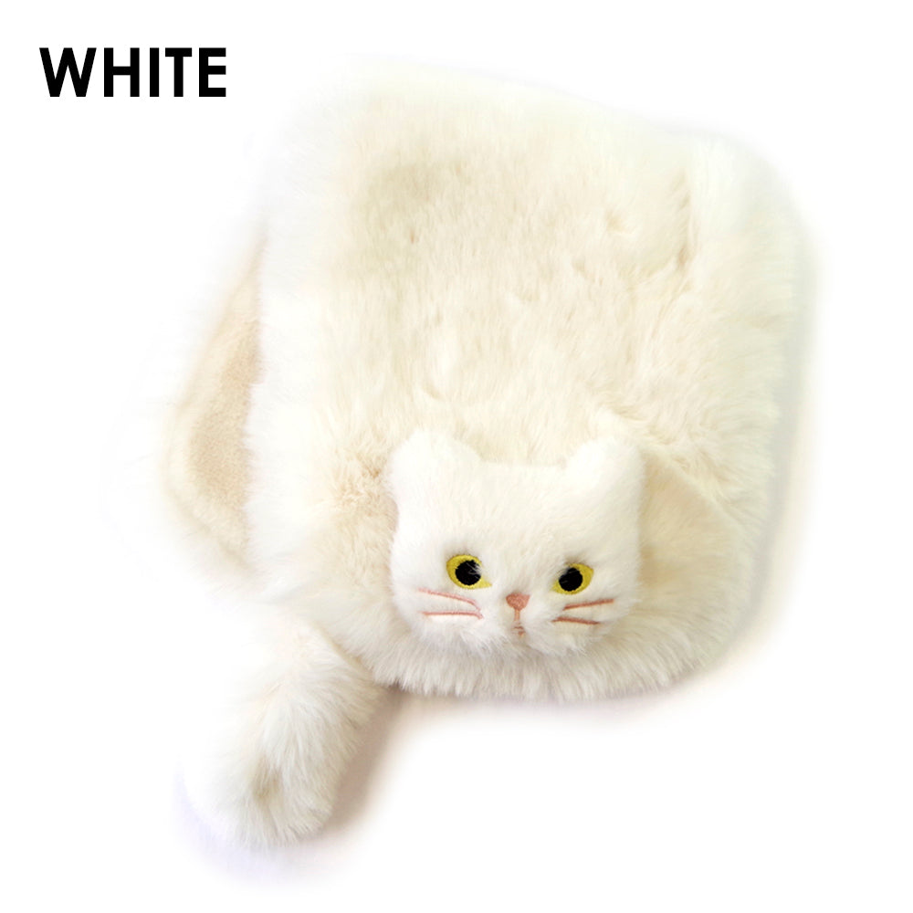 【売上の一部を寄付｜保護犬猫支援】WOVEN ウーヴン【ECO FUR NEKO FLAP COVER】 エコファー猫フラップカバー