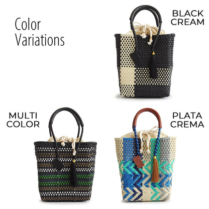 【WOVEN ウーヴン】メルカドバッグ ミニトート【MERCADO BAG MINI TOTE】 メキシコ製 カゴバッグ