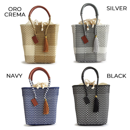 【WOVEN ウーヴン】メルカドバッグ ミニトート【MERCADO BAG MINI TOTE】 メキシコ製 カゴバッグ