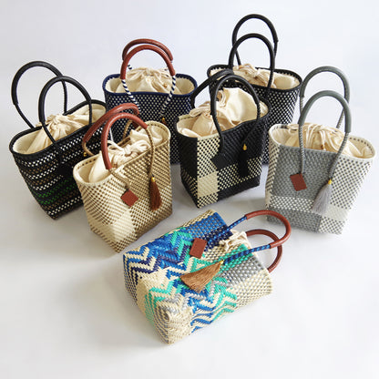 【WOVEN ウーヴン】メルカドバッグ ミニトート【MERCADO BAG MINI TOTE】 メキシコ製 カゴバッグ