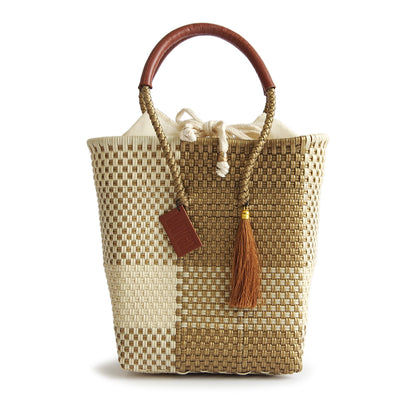 【WOVEN ウーヴン】メルカドバッグ ミニトート【MERCADO BAG MINI TOTE】 メキシコ製 カゴバッグ