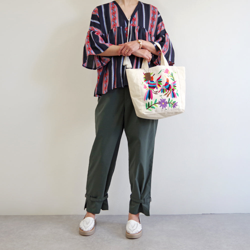 【WOVEN ウーヴン】オトミ スモール トートバッグ 【OTOMI SMALL TOTE BAG】 メキシコ製 刺繍バッグ