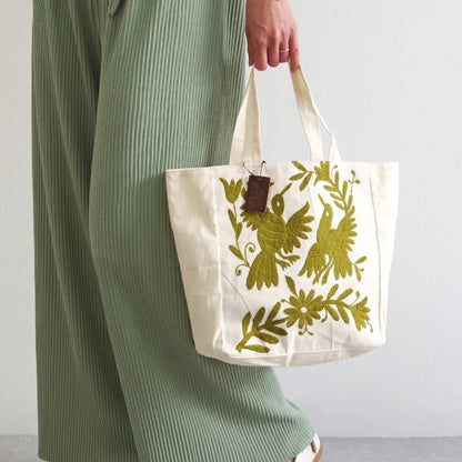 【WOVEN ウーヴン】オトミ スモール トートバッグ 【OTOMI SMALL TOTE BAG】 メキシコ製 刺繍バッグ